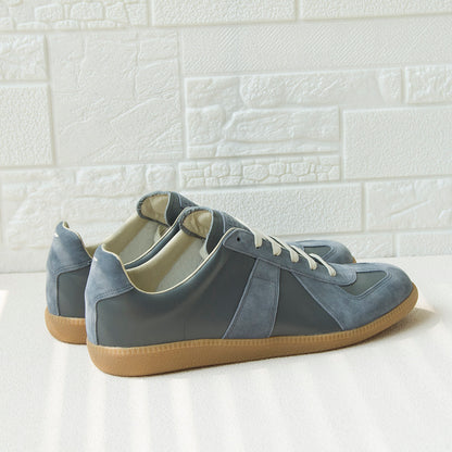 Handmade GAT Grey Minimalist Flat Trainers