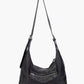 Black Soft Leather Casual Cross-body Bags Women