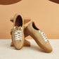 Natural Cow Suede Casual Sneakers For Women
