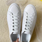 DONNAIN White Flat Common Classic Casual Couple Sneakers