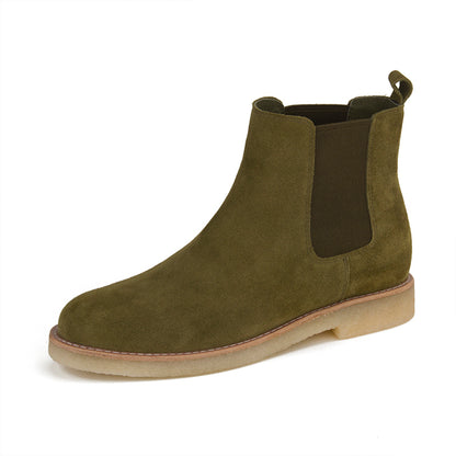 Donna-in Cow Suede Leather Chelsea Boots