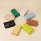 Trendy Color Weave Leather Handbags