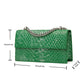 Square Evening Bags For Lady Animal Embossed Genuine Leather Shoulder Bag